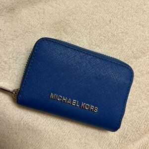 Michael Kors Royal Blue Compact Wallet
